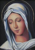 Kopia fragmentu obrazu ''Matka Boża z Dzieciątkiem''  Boccaccino